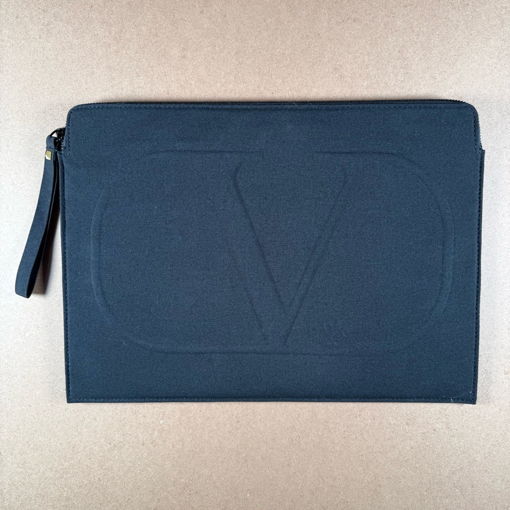 Valentino Nylon Zip Pouch Clutch Organizer – Brand New